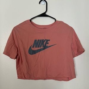Women Nike Tank Top Short Sleeve in Coral Pink